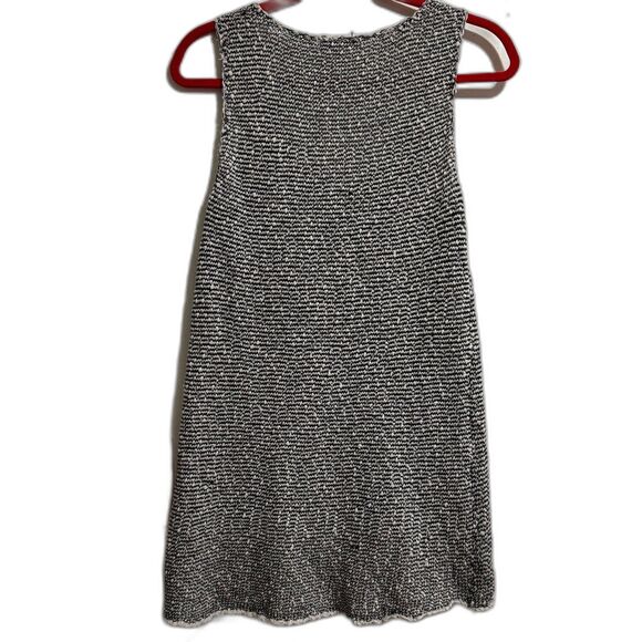 CAbi Black White Textured Knit Tank Top Sleeveless – Size Medium - Picture 1 of 6